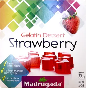 Madrugada Gelatina Morango 9 x 85g